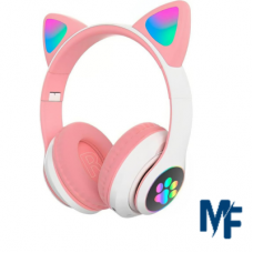 Headphone Bluetooth gatinha 