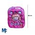 Mochila 3d, Infantil 2 bolso, feminina