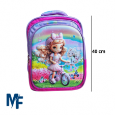 Mochila 3d, Infantil 3 bolso feminina