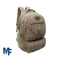 Mochila Kauven de lona Marrom claro