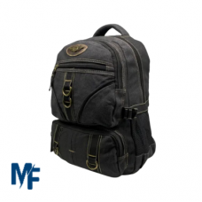 Mochila Kauven de lona preta