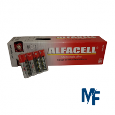 Pilha AA AlfaCell, cx com 60